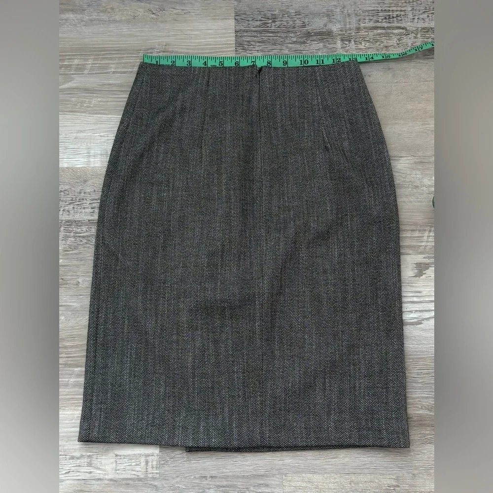 NWT H&M Pencil Skirt Women 4 Black Gray Knee Length Office Career Academia - Picture 10 of 13